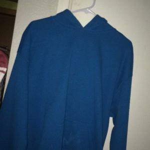 Blue hoodie